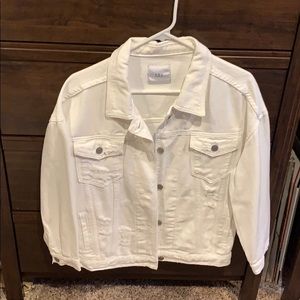 White denim jacket